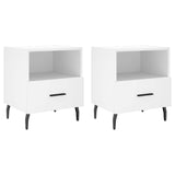 Bedside Cabinets 2 pcs White 40x35x47.5 cm Engineered Wood 827469
