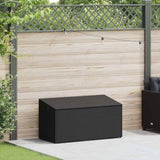 Garden Storage Box Black 110x50x58 cm Poly Rattan 4104069