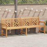 Garden Bench Brown 228 x 60 x 90 cm Solid teak wood 42001967