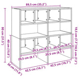 Shoe Racks 2 pcs Stackable Old Wood 89.5x30x40 cm 858854