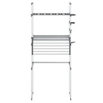 Washing Machine Shelf 77x52x192 cm Aluminium 154608