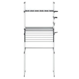 Washing Machine Shelf 77x52x192 cm Aluminium 154608