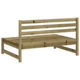 Garden Middle Sofa 120x80 cm Impregnated Wood Pine 825708