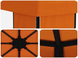 Gazebo 4 x 3 m Orange Polyester and Steel 190 gsm 900381