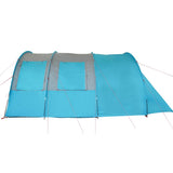 Camping Tent Tunnel 4-Person Blue Waterproof 94401