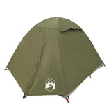 ZNTS Camping Tent Dome 2-Person Olive Green Waterproof 4009612