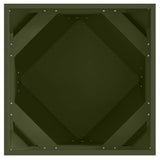 Planter Olive Green 50 x 50 x 50 cm Steel 883842