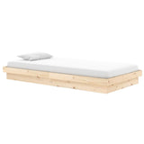 819892 Bed Frame without Mattress Solid Wood 90x200 cm
