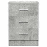 Bedside Cabinet Concrete Grey 38x35x56 cm Engineered Wood 800458