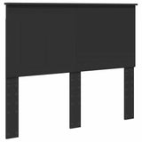 Headboard with Headboard Black Oak 120 cm Engineered wood 887781