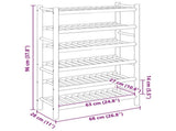 Shoe Rack with Shelf Natural 68 x 28 x 96 cm Bamboo 42028237
