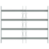 Security Grille for Windows with 4 Crossbars 3 pcs 430-740 mm 42031279