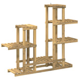 Plant Stand White 118 x 25 x 96.5 cm Solid Acacia Wood 903091