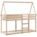 Bunk Bed without Mattress 90x200 cm Solid Wood Pine 3282076