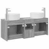 Bathroom Cabinet Set 3 pcs Grey Sonoma 49.5 x 44.5 x 65.5 cm 3405743