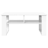 Coffee Table with Storage White 96 x 54 x 44 cm Engineered Wood 8000148