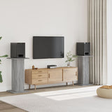 Speaker Stands 2 pcs Grey Sonoma 30x30x80 cm Engineered Wood 852668