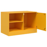 TV Cabinets 2 pcs Mustard Yellow 67x39x44 cm Steel 841698