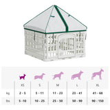 4 Panel Dog Playpen with Roof White 63 x 63 x 67 cm Plastic 42027214