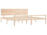 Senior Bed without Mattress Super King Size Solid Wood 3195496