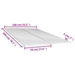 Bed Slats Replacements with 48 Slats 2 pcs 70x200 cm 3203723
