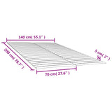 Bed Slats Replacements with 48 Slats 2 pcs 70x200 cm 3203723