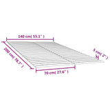 Bed Slats Replacements with 48 Slats 2 pcs 70x200 cm 3203723