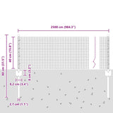 Fence and Post Silver 0.4 x 25 m Steel 3336346