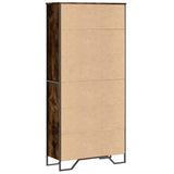 Book Cabinet Smoked Oak 80x31x169 cm Engineered wood 3295314