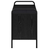 TV Cabinet 80 x 39.5 x 50 cm Black Oak Engineered Wood 8013752