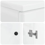 2 Piece Bathroom Cabinet Set BREDA High Gloss White 3417643