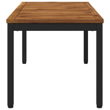 Coffee Table Natural and Black 50 x 100.5 x 45 cm 901283