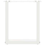 Coffee Table Legs U-Shaped 2 pcs White 28x cm Steel 4013149