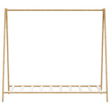 Clothes Rack with Shelves 106x34x102 cm Bamboo 4008904