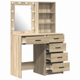 Dressing Table 2 pcs Brown 50 x 41 x 135 cm Engineered Wood 3334202