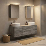 Bathroom Furniture Set 5 pcs Grey Sonoma 3406876