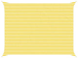 Sun Shade Sail Yellow and White 5 x 5 m 100% Polyester Oxford 42030979