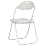 Folding Chair 2 pcs White 48 x 43.5 x 81 cm Faux Leather 42029057