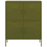 Storage Cabinet Olive Green 80x35x101.5 cm Steel 336135