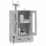 Highboard Concrete Grey 69.5x31x115 cm Engineered Wood 828272