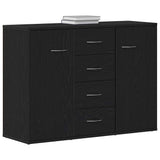 Sideboard Black Oak 88x30x64 cm Engineered Wood 862446