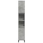 3 Piece Bathroom Furniture Set Concrete Grey Engineered Wood 3324946