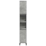 3 Piece Bathroom Furniture Set Concrete Grey Engineered Wood 3324946