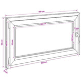 Basement Window RISOR 110 x 55 cm PVC and Glass 42047935