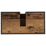 Bathroom Furniture Set with Door 3 pcs Old Wood Engineered Wood 3402438
