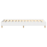Bed Frame No Mattress White 100x200 cm Engineered Wood 861039