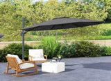 3 x 3m Overhanging Cantilever Parasol - Black T3398P328037