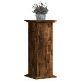 ZNTS Plant Stand Smoked Oak 33x33x80 cm Engineered Wood 852973