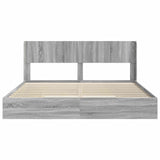 Bed Frame with Storage and Headboard 3 pcs Engineered Wood 3414358