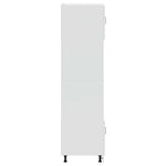 Oven Cabinets 2 pcs Porto Gloss White Engineered Wood 3315053